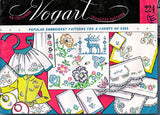 1950s Vintage Vogart Embroidery Transfer 224 Uncut Floral Mixed Motifs