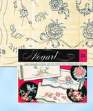 1950s Vintage Vogart Embroidery Transfer 225 Uncut Floral Pillowcase Motifs - Vintage4me2