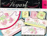 1950s Vintage Vogart Embroidery Transfer 234 Uncut Poppies & More Pillowcases