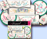 1950s Vintage Vogart Embroidery Transfer 242 Uncut Kitten Pillowcase Trim - Vintage4me2