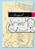 1950s Vintage Vogart Embroidery Transfer 242 Uncut Kitten Pillowcase Trim - Vintage4me2
