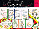 1950s Vintage Vogart Embroidery Transfer 250 Uncut Kitchen Axiom Tea Towels ORIG