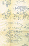 1950s Vintage Vogart Embroidery Transfer 262 Uncut Honeymoon Kitten Tea Towels