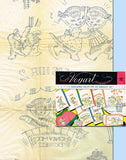 1950s Vintage Vogart Embroidery Transfer 262 Uncut Honeymoon Kitten Tea Towels