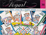 1950s Vintage Vogart Embroidery Transfer 264 Uncut Kitten & Dishes Tea Towels