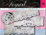 1950s Vintage Vogart Embroidery Transfer 268 Uncut Heirloom Cutwork Pillowcases