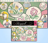 1950s Vintage Vogart Embroidery Transfer 290 Uncut Floral Mixed Motifs - Vintage4me2