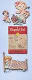 1960s Vintage Vogart Embroidery Transfer 4105 Uncut Campbell Kids at Play Motifs