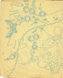 1950s Vintage Vogart Embroidery Transfer 615 Uncut Garden Gal Pillowcases