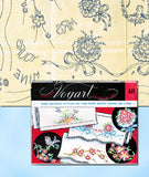1950s Original Vintage Vogart Embroidery Transfer 648 Uncut Floral Pillowcases