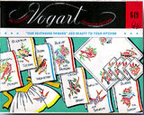 1950s Vintage Vogart Embroidery Transfer 649 Uncut Day O' Week Bird Tea Towels