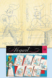 1950s Vintage Vogart Embroidery Transfer 654 Comic French Chef Tea Towels Uncut