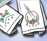 1950s Vintage Vogart Embroidery Transfer 655 Elegant Floral Pillowcases FF ORIGINAL