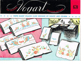 1950s Vintage Vogart Embroidery Transfer 670 Uncut Floral Pillowcase Linens - Vintage4me2