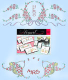 1950s Vintage Vogart Embroidery Transfer 670 Uncut Floral Pillowcase Linens - Vintage4me2