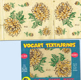 1950s Color Vintage Vogart Textilprint 442 Sunflowers Uncut Hot Iron Transfer