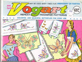 1960s Vintage Vogart Embroidery Transfer 692 Uncut Butterfly Mixed Motifs