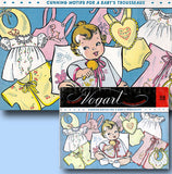 1950s Vintage Vogart Embroidery Transfer 189 Uncut Layette Motifs Orignal Oldie