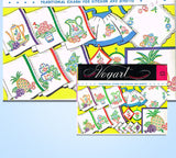 1940s Vintage Vogart Embroidery Transfer 273 Uncut Fruit Tea Towel Kitchen Set