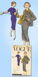 1950s Vintage Vogue Sewing Pattern 1558 Teen Girls Sheath Dress & Jacket Size 10