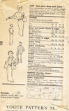 1950s Vintage Vogue Sewing Pattern 1558 Teen Girls Sheath Dress & Jacket Size 10