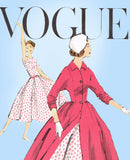 1950s Vintage Vogue Sewing Pattern 1571 Uncut Misses Dress and Coat Size 36 Bust
