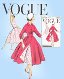1950s Vintage Vogue Sewing Pattern 1571 Uncut Misses Dress and Coat Size 36 Bust