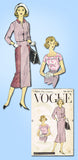 1950s Vintage Vogue Sewing Pattern 1584 Teen Girls 3 Piece Suit Size 10 30B