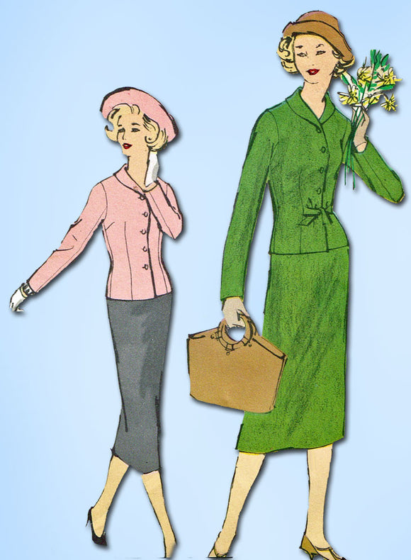 1950s Vintage Vogue Sewing Pattern 1587 Teen Misses Sheath Dress Size 10 30B