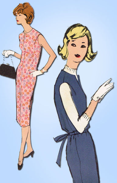 1950s Vintage Vogue Sewing Pattern 1601 Teen Misses Slender Dress Size 10 30B