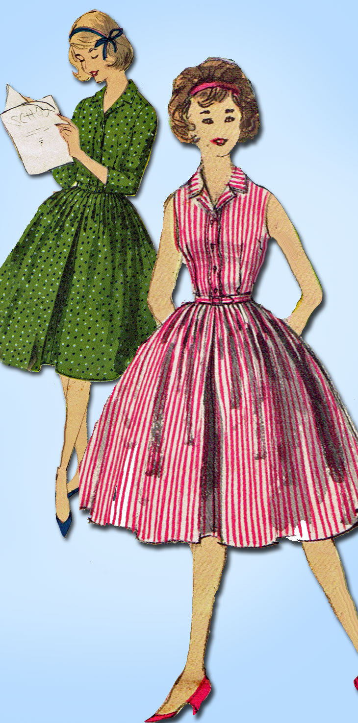 1950s Vintage Vogue Sewing Pattern 1631 Teen Girls Shirtwaist Dress – Vintage4me2 1950s Vintage Vogue Sewing Pattern 1631 Teen Girls Shirtwaist Dress – Vintage4me2