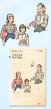 Vogue 2521: 1940s Classic Little Girls Blouse Size 12 Vintage Sewing Pattern - Vintage4me2