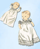 1950s Vintage Vogue Sewing Pattern 2551 Infant Layette Set w 2 Dresses  - Vintage4me2