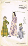 Vogue 2573: 1940s Uncut Little Girls Housecoat Robe Sz10 Vintage Sewing Pattern - Vintage4me2