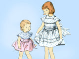 1950s Vintage Vogue Sewing Pattern 2588 Cute Toddler Girls Party Dress Size 6