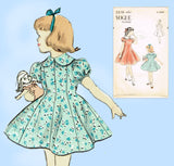 1950s Vintage Vogue Sewing Pattern 2618 Sweet Uncut Toddler Girls Dress Size 6