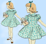 1950s Vintage Vogue Sewing Pattern 2618 Sweet Uncut Toddler Girls Dress Size 6