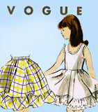 Vogue 2677: 1950s Uncut Girls Petticoat & Slip Sz 12 Vintage Sewing Pattern - Vintage4me2