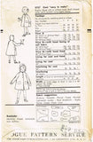1950s Vintage Vogue Sewing Pattern 2757 Cute Toddler Girls Hooded Coat Size 4