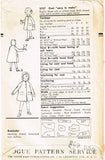 1950s Vintage Vogue Sewing Pattern 2757 Cute Toddler Girls Hooded Coat Size 4