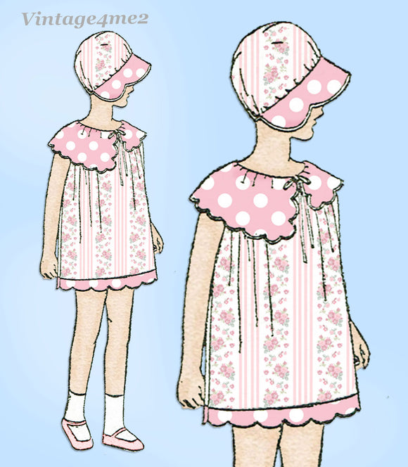 Vogue 2811: 1920s Rare Sweet Toddler Girls Dress Size 4 Vintage Sewing Pattern