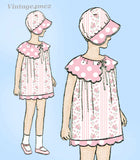 Vogue 2811: 1920s Rare Sweet Toddler Girls Dress Size 4 Vintage Sewing Pattern