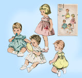 Vogue 2851: 1950s Cute Toddler Girls Dress & Romper Sz 2 Vintage Sewing Pattern