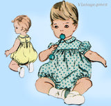 Vogue 2851: 1950s Cute Toddler Girls Dress & Romper Sz 2 Vintage Sewing Pattern