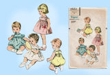 Vogue 2851: 1950s Cute Toddler Girls Dress & Romper Sz 2 Vintage Sewing Pattern