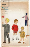 Vogue 2855: 1950s Sweet Toddler Boys Suit Set Sz2 Vintage Sewing Pattern