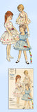 1960s Vintage Vogue Sewing Pattern 2907 Toddler Girls Dress and Apron Size 4