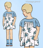 Vogue 2919: 1920s Rare Sweet Toddler Girls Dress Size 4 Vintage Sewing Pattern