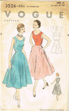 1950s Vintage Vogue Sewing Pattern 3526 Uncut Misses Easy Wrap Sun Dress Sz 31 B - Vintage4me2