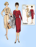1960s Vintage Vogue Special Design Sewing Pattern 4069 Uncut Slender Dress 32 B - Vintage4me2